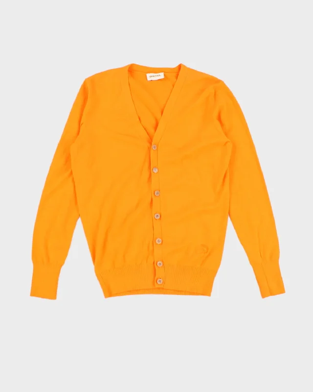 00s Diesel Bright Orange Cardigan - M