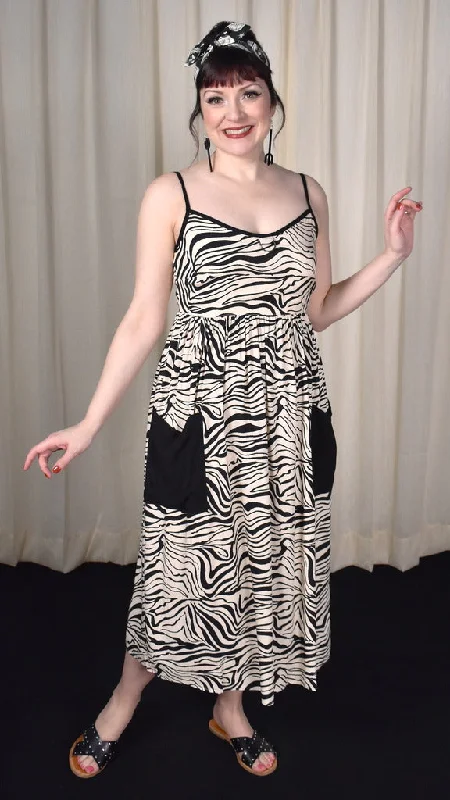 Zebra Maxi Lounge Dress