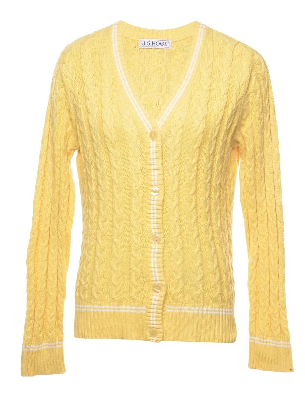 Cable Knit Cardigan - M