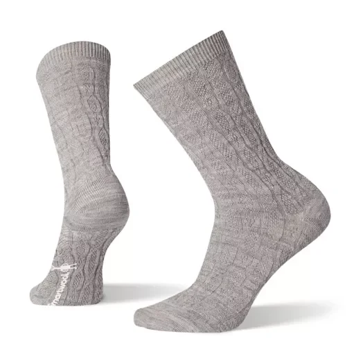 Women's Chain Link Cable Crew Socks