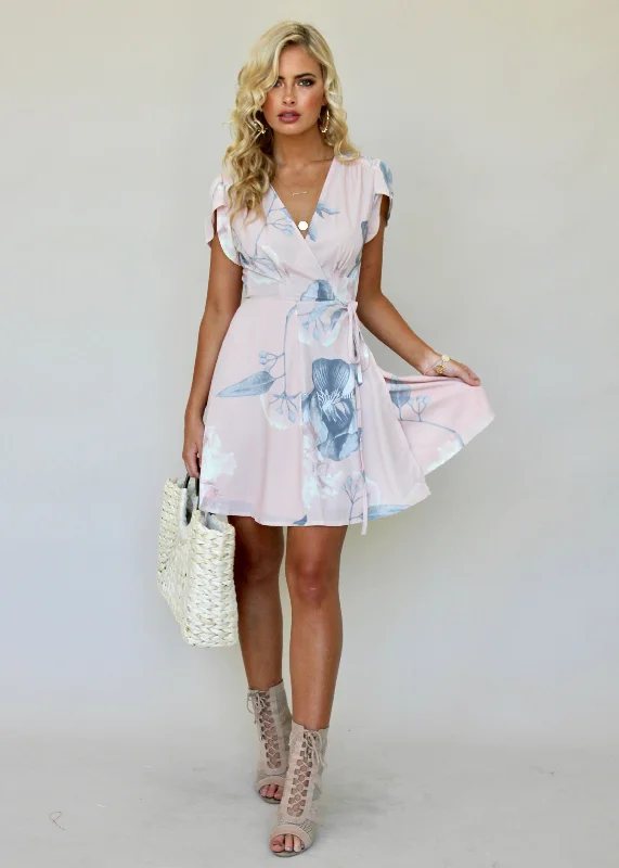 Dream Girl Wrap Dress - Blossom