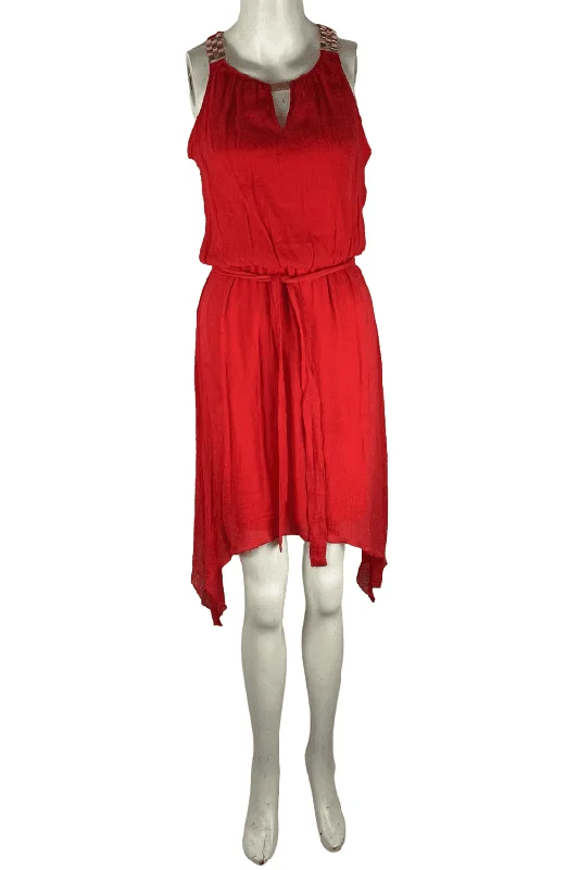 Mlle Gabrielle women's red sleeveless dress size S