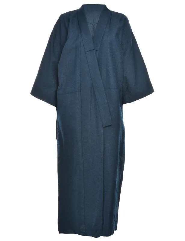 Navy Full Length Kimono - L