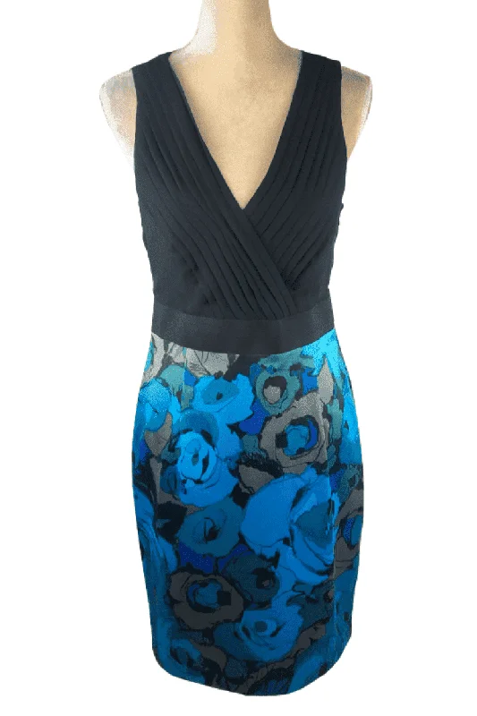 New York & Company blue and black dress sz M