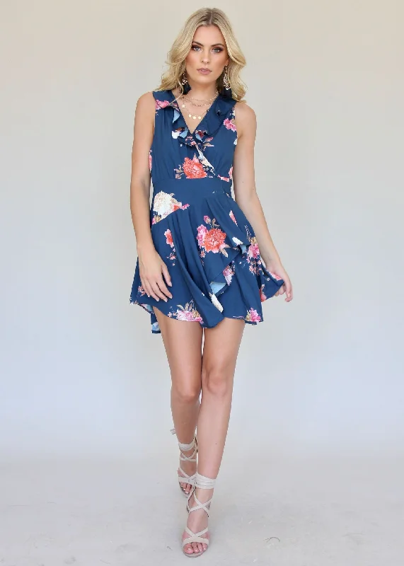 Newest Love Wrap Dress - Navy