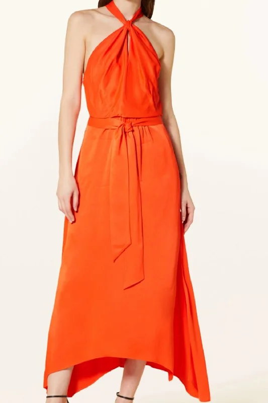 Oceanscape Orange Dress