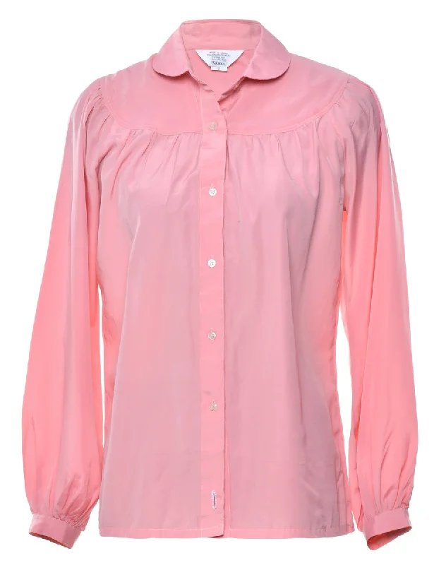 Pale Pink Blouse - M