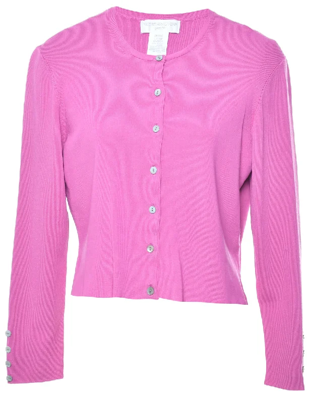 Pink Cardigan - L