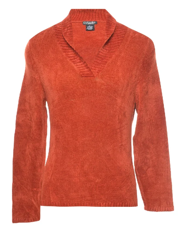 Rafaella Terracotta Jumper - M