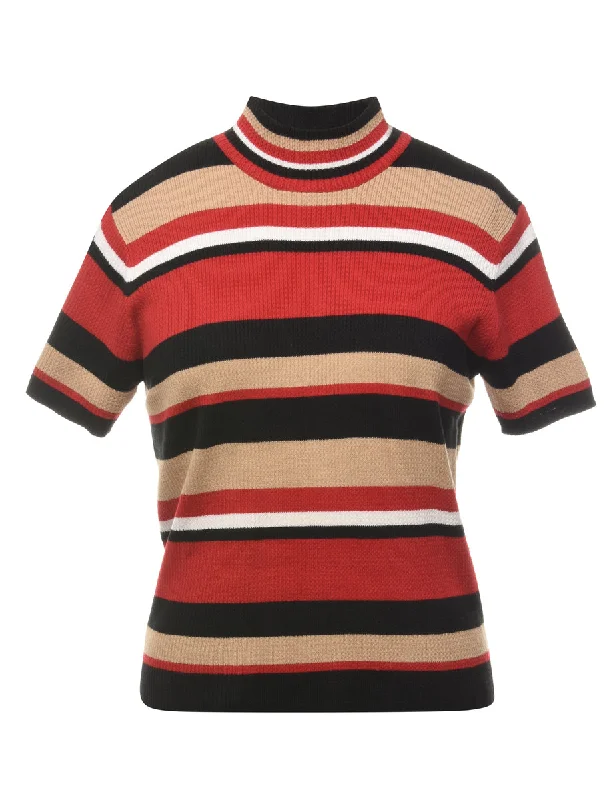 Striped Multi-colour Jumper - L