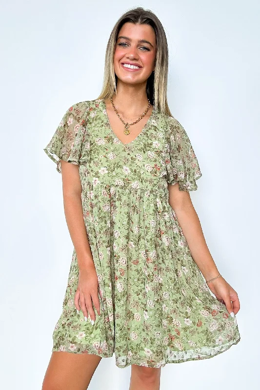 Charming Sunshine Floral Print Dress - FINAL SALE