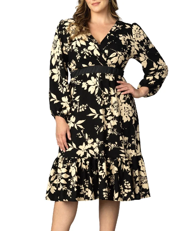 Portia Long Sleeve Dress | VINTAGE IVORY FLORALS