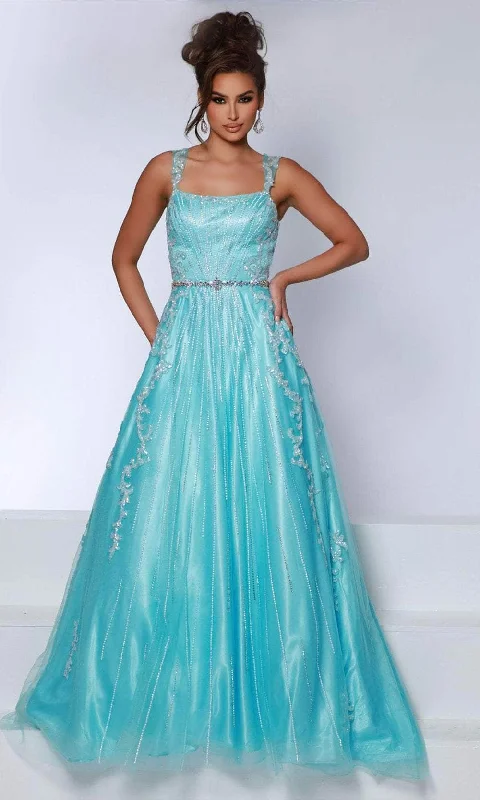 Johnathan Kayne 2895 - Sequin Mesh Sleeveless Ballgown