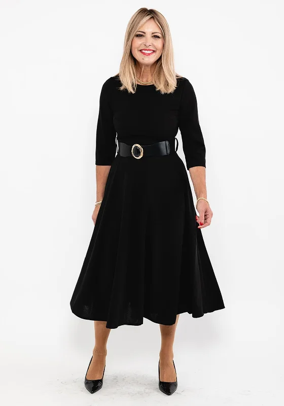 Seventy1 A-Line Midi Dress, Black