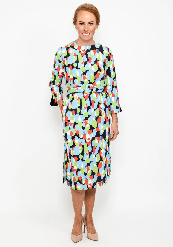 This Girl’s Curiosity Print Shift Midi Dress, Multi