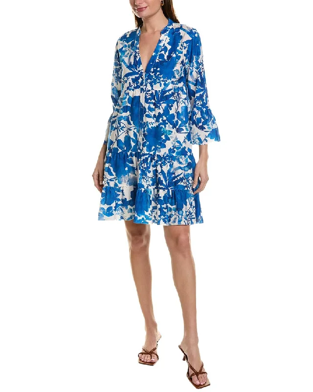 Go> by GoSilk Beach Vibes Silk-Blend Shirtdress