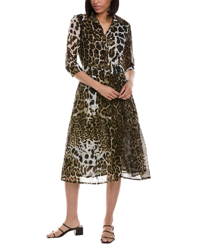 Samantha Sung Audrey 3 Silk Shirtdress