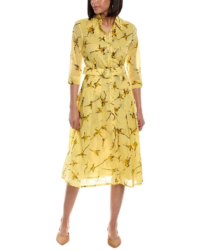 Samantha Sung Audrey 3 Silk Shirtdress